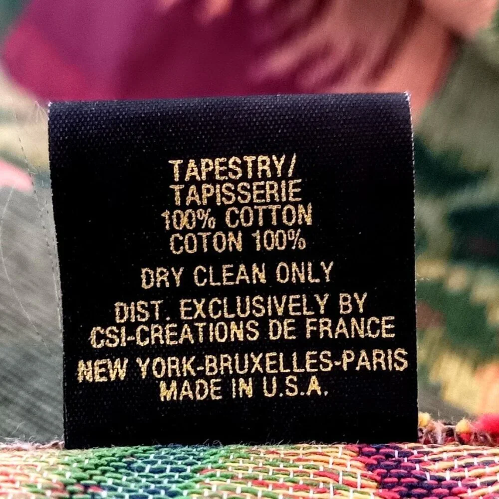 Tapisserie Tapestry Fringed Cotton Textile Table Runner